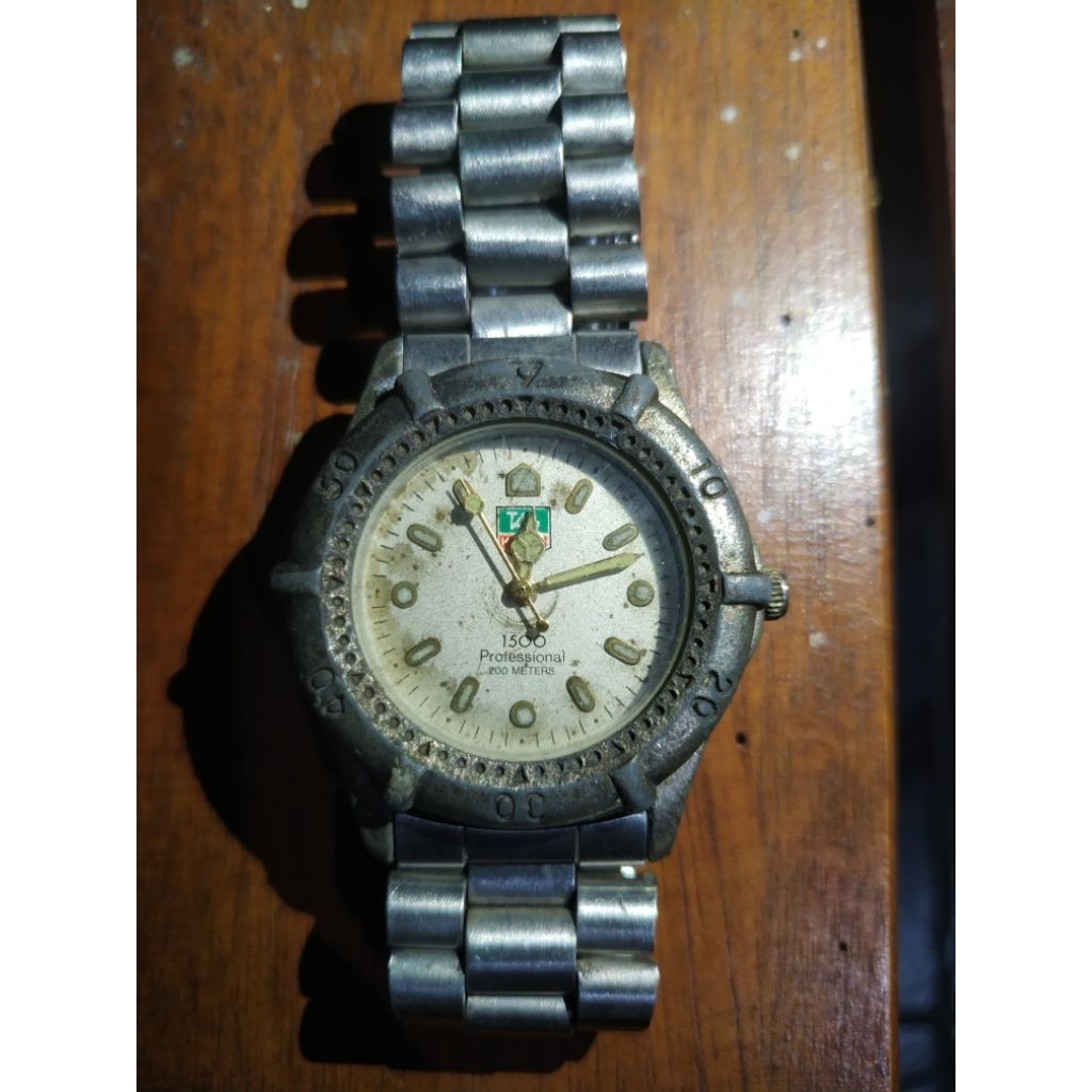 jam tangan pria TAG HEUER 1500 Profesional classic vintage second