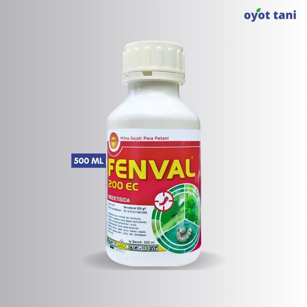 Fenval 200EC 500 ml (Original) | Insektisida Racun Kontak & Lambung Bahan Aktif Fenvalerat 200 g/L |