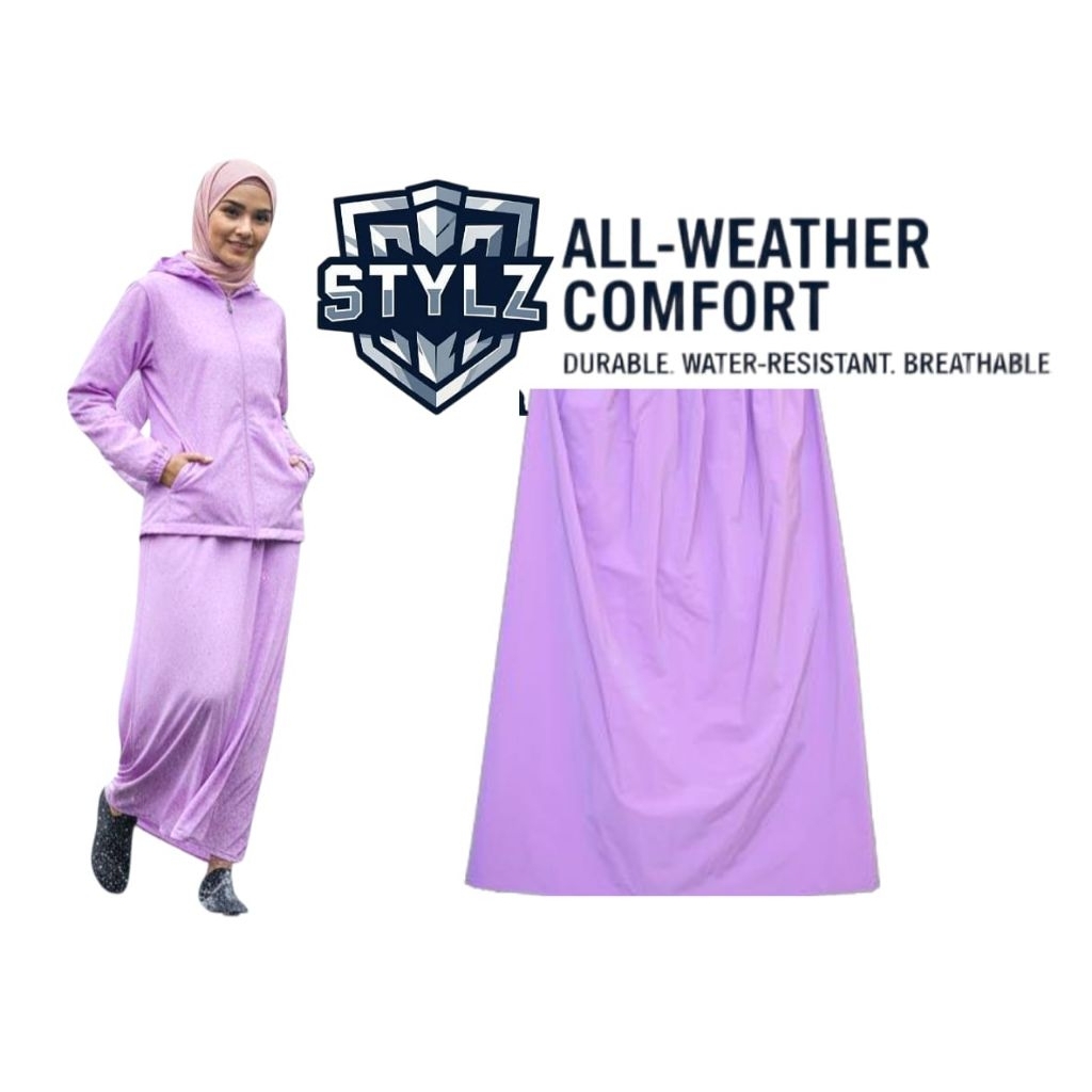 ROK jas hujan wanita bahan PVC tebal elastis,ROK SAJA