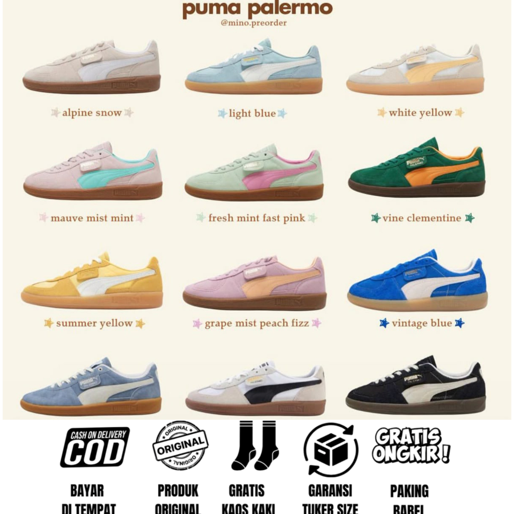 sepatu sneaker casual puma palermo suede BNIB