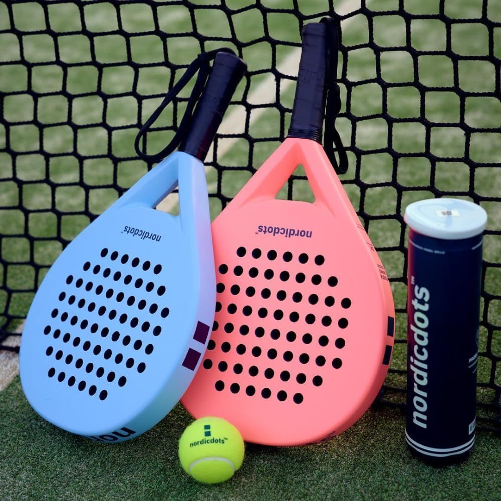 Raket Nordicdots Fiesta Series Padel Racket Matte Carbon 3K + Premium bag