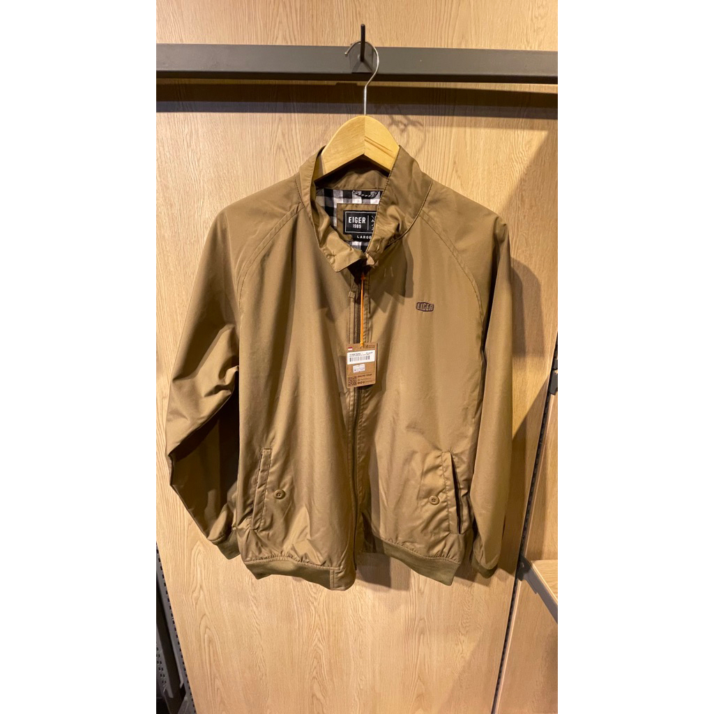 3IGEERR BOULDER HARRINGTON JACKET BROWN L