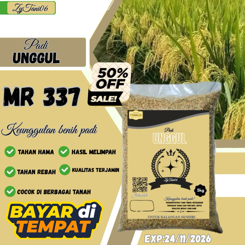 BENIH PADI MR 337 KEMASAN 5Kg