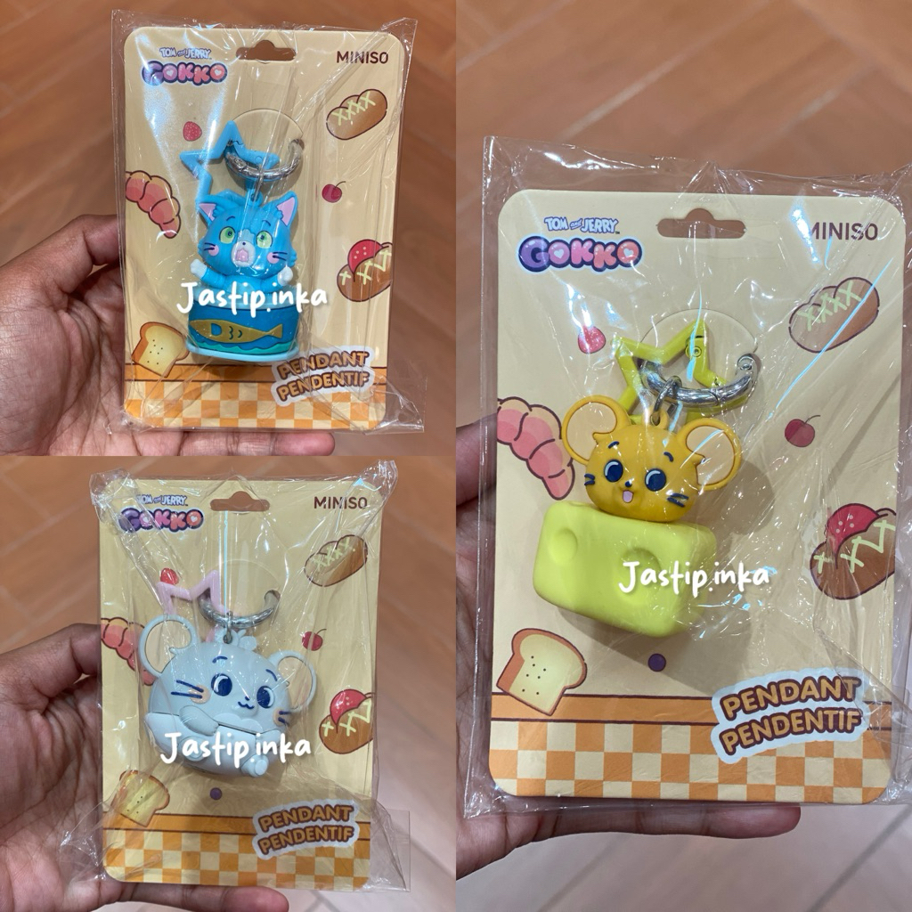 Miniso x Tom & Jerry - keychain tom jerry tuffy