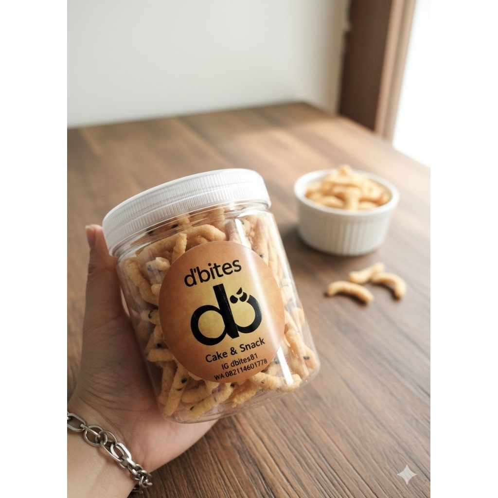 d'bites_homemade PREMIUM Ulat sutra wijen hitam/ulat bulu/cemilan ulat sutra/Snack/cemilan Nusantara