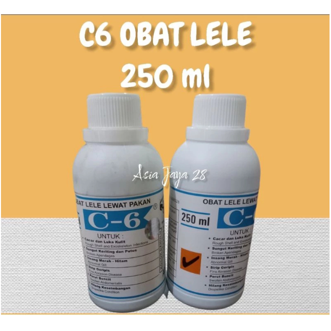 C6 Obat Ikan Lele Lewat Pakan 250ml C-6 Obat Lele