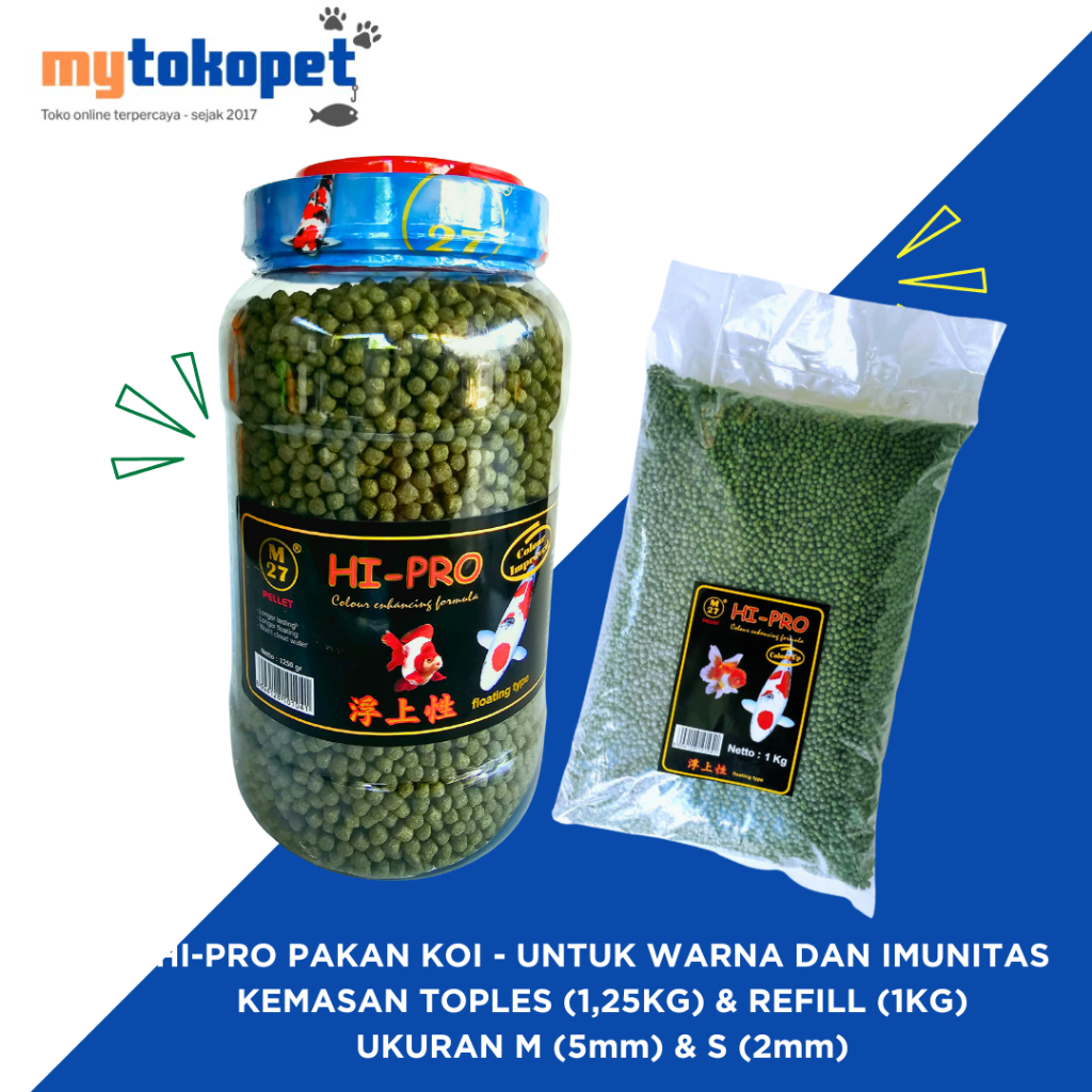 Hi Pro Pakan Koi - Untuk WARNA dan IMUNITAS Ikan Koi