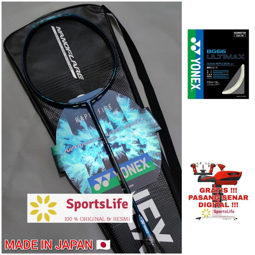 RAKET BADMINTON YONEX NANOFLARE 800 PRO ORIGINAL MADE IN JAPAN - 4U(83g)G6, TANPA SENAR