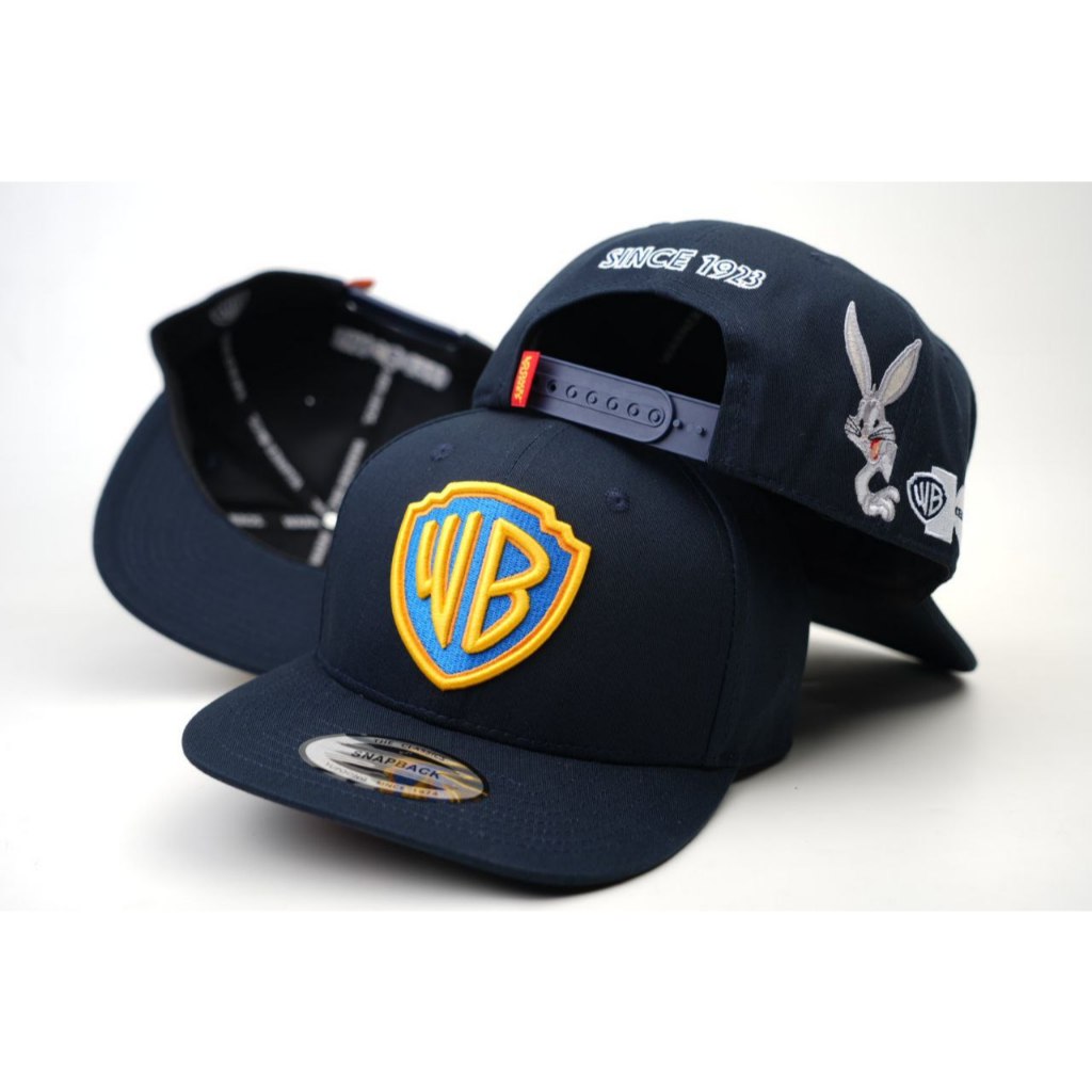 Topi Snapback  Original Import WB Warner Bros Unisex Hat Baseball Cap Distro Surfing Fashion Hip Hop
