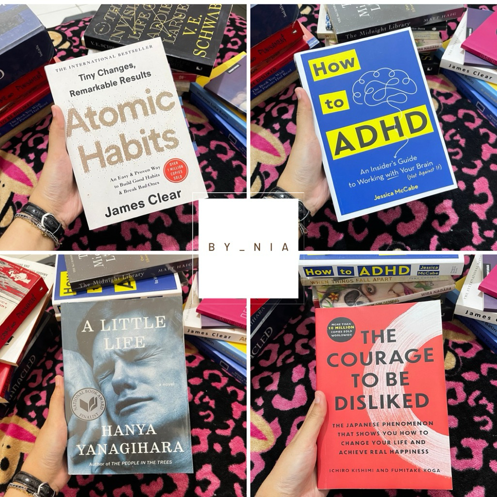 [Preloved/Second] Novel [Atomic Habits | How to ADHD | A Little Life | The Courag3 to be Disliked | 