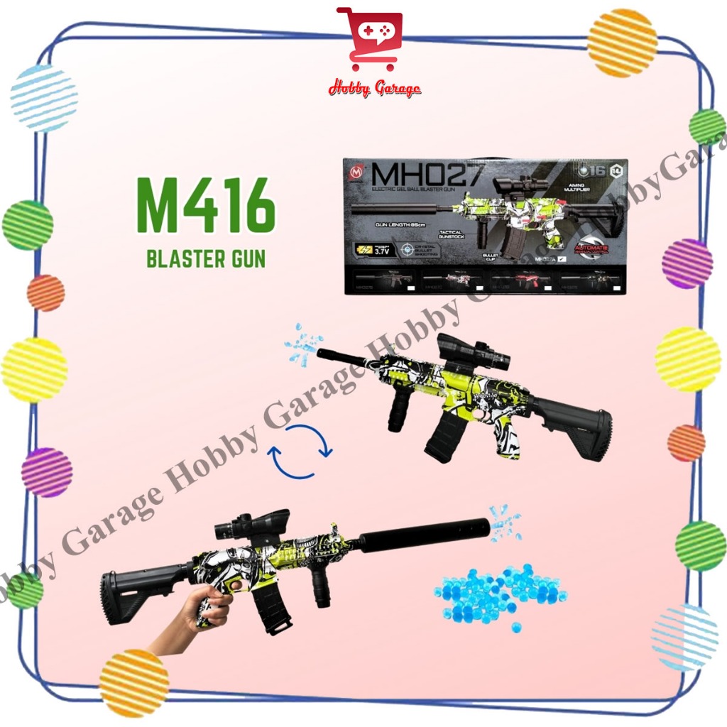 BOMBERTOYS Mainan Tembakan Anak WGG Graffiti MH027 Water Gel Blaster Electric Watergel M416