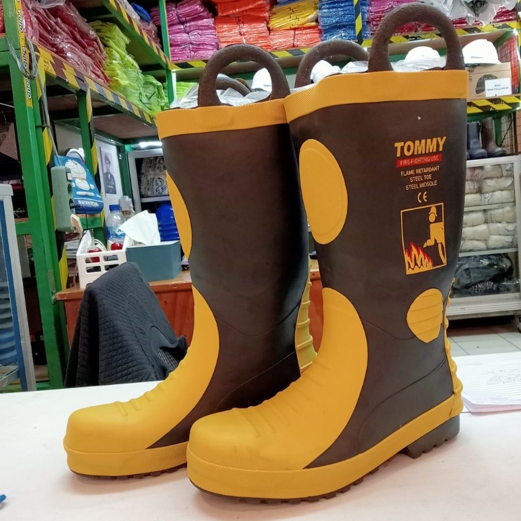 Sepatu Safety Pemadam Kebakaran Tommy - Safety Boot Damkar Tommy
