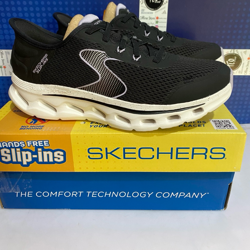 Size 37.5 39 Sepatu Skechers Go Walk Glide Step 125116BKLV Women Original
