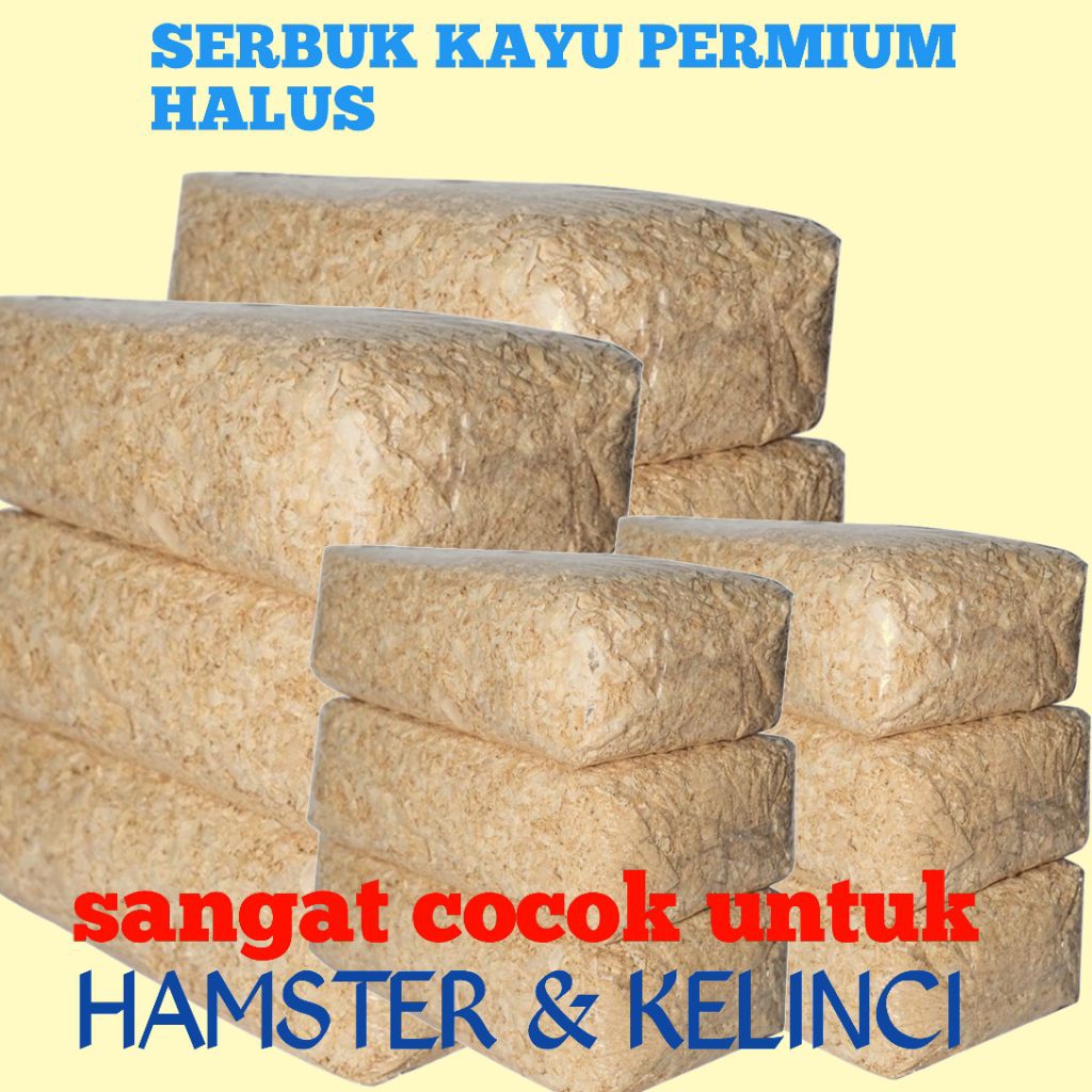 SERBUK KAYU HAMSTER PREMIUM HALUS & LEMBUT BEBAS DEBU DAN BERSIH