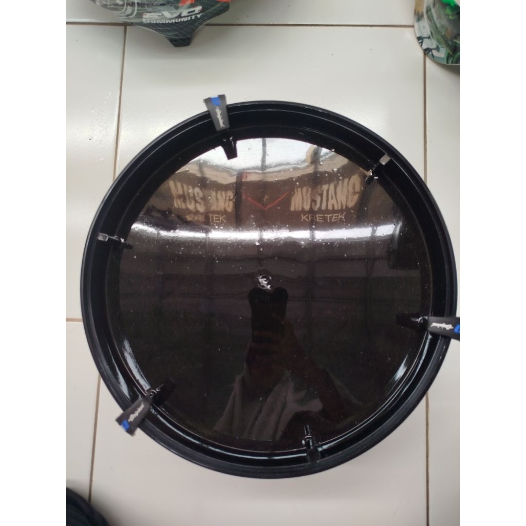 TEBOK LOVEBIRD PVC POLOS HITAM BNR