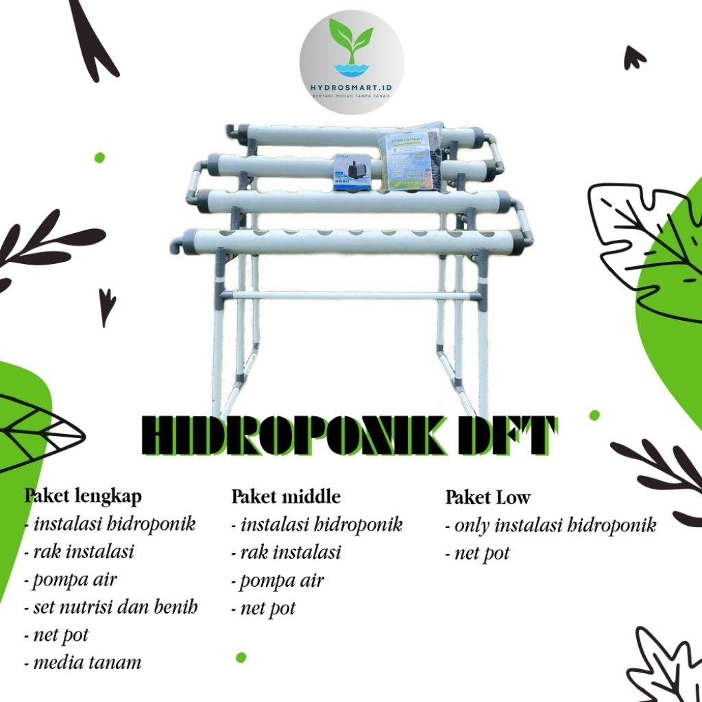 Instalasi Hidroponik Metode DFT