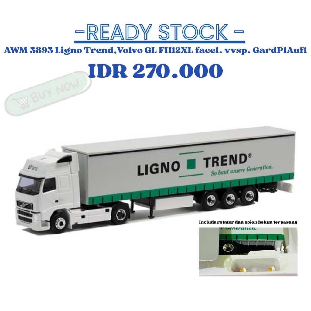 AWM 3893 Ligno Trend, Volvo GL FH12XL facel. vvsp. GardPlAufl, 1:87 HO