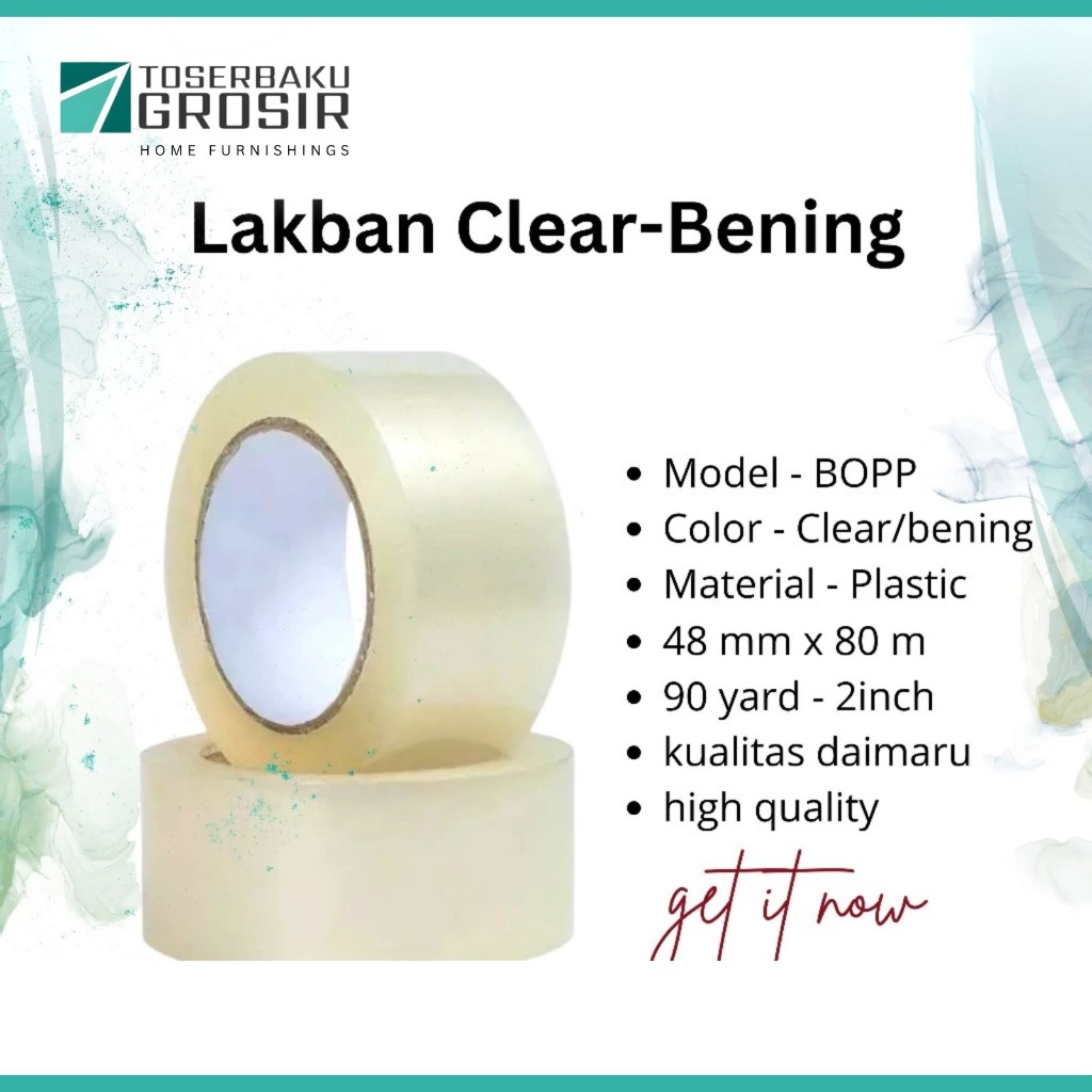 (PL) LAKBAN BESAR WARNA COKLAT DAN BENIING