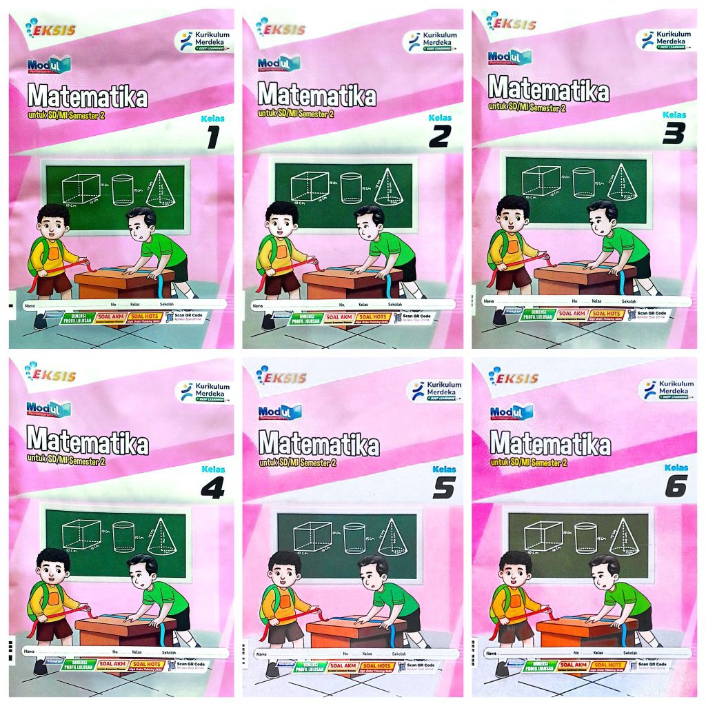 BUKU LKS EKSIS SD MI MATEMATIKA KELAS 1 2 3 4 5 6 KURIKULUM MERDEKA SEMESTER 2 GENAP TA.2025-2026 | 