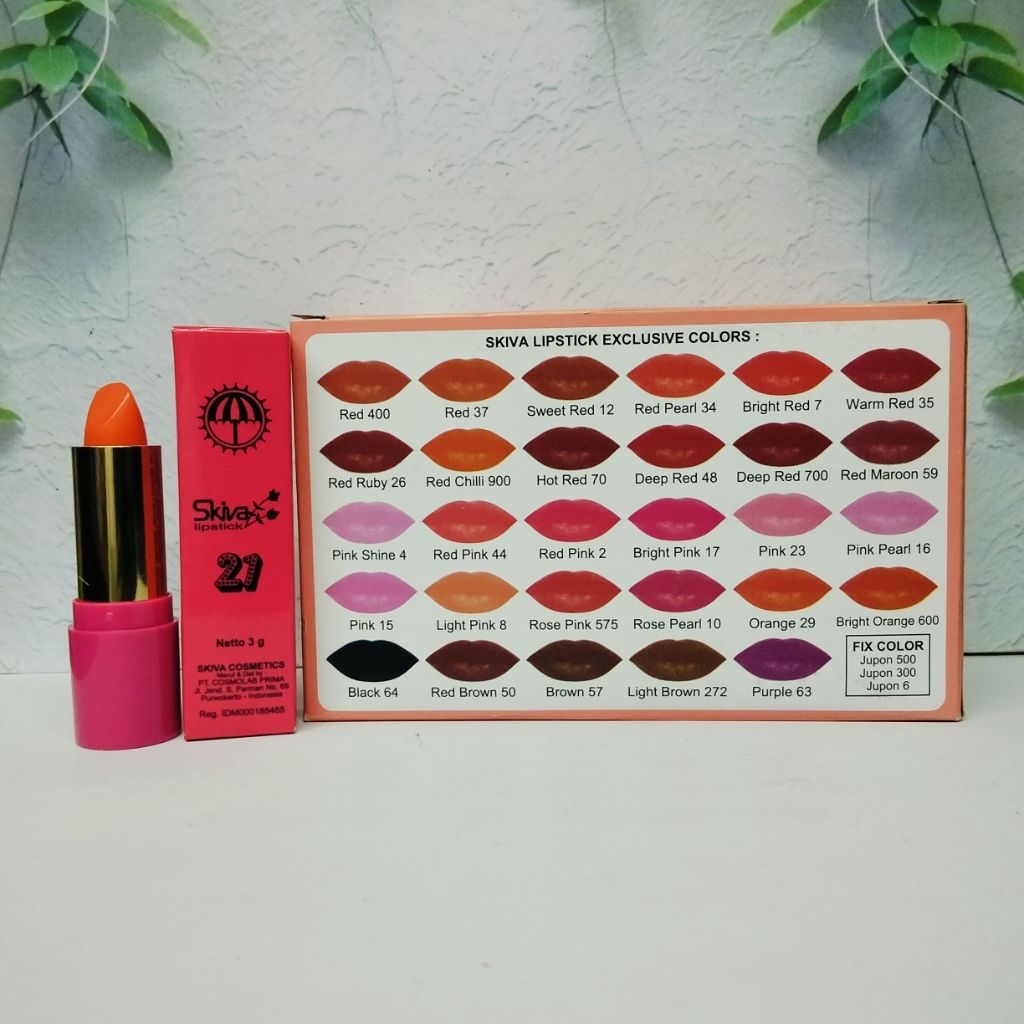 Perbox Lipstik Skiva Kode [500] Perbox Isi 12Pcs