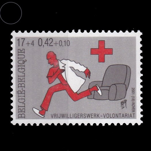 S0152 Prangko Belgia 2001 Charity for Red Cross 1v Mnh