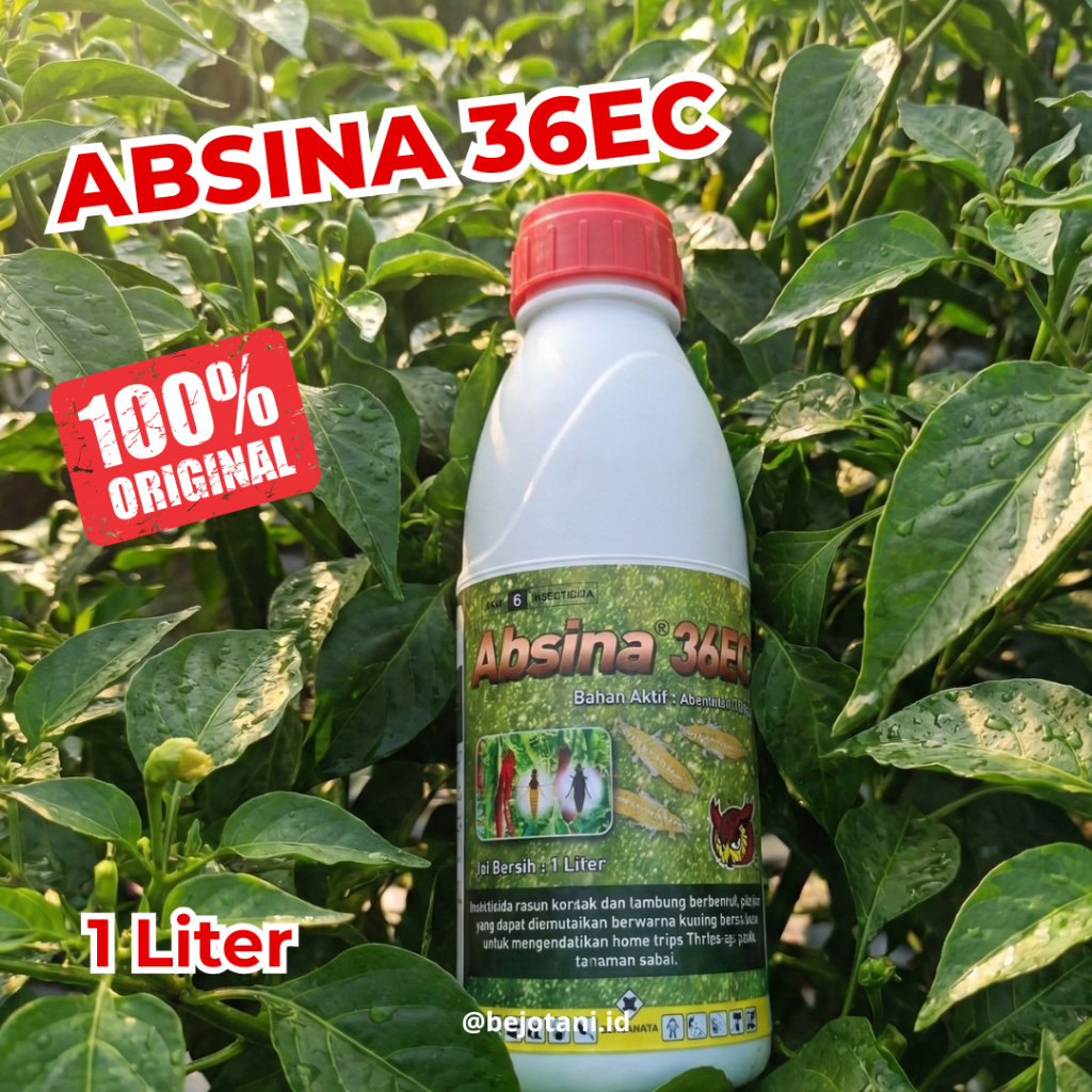 Insektisida ABSINA 36EC 1 Liter Abamektin 36g/l Insektisida Akarisida Sasaran Hamanya Luas Efektif