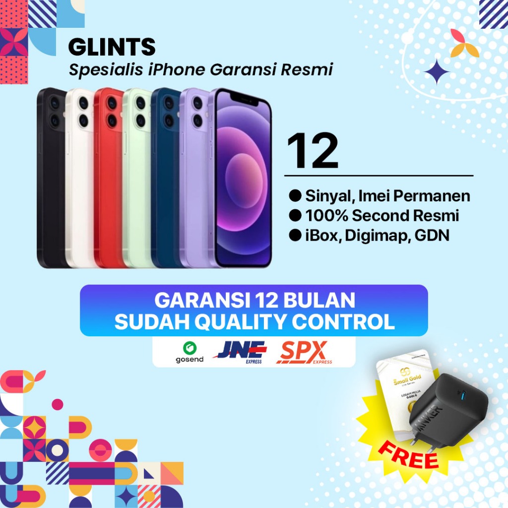 Apple iPhone 12 64GB/128GB | EX IBOX Indonesia