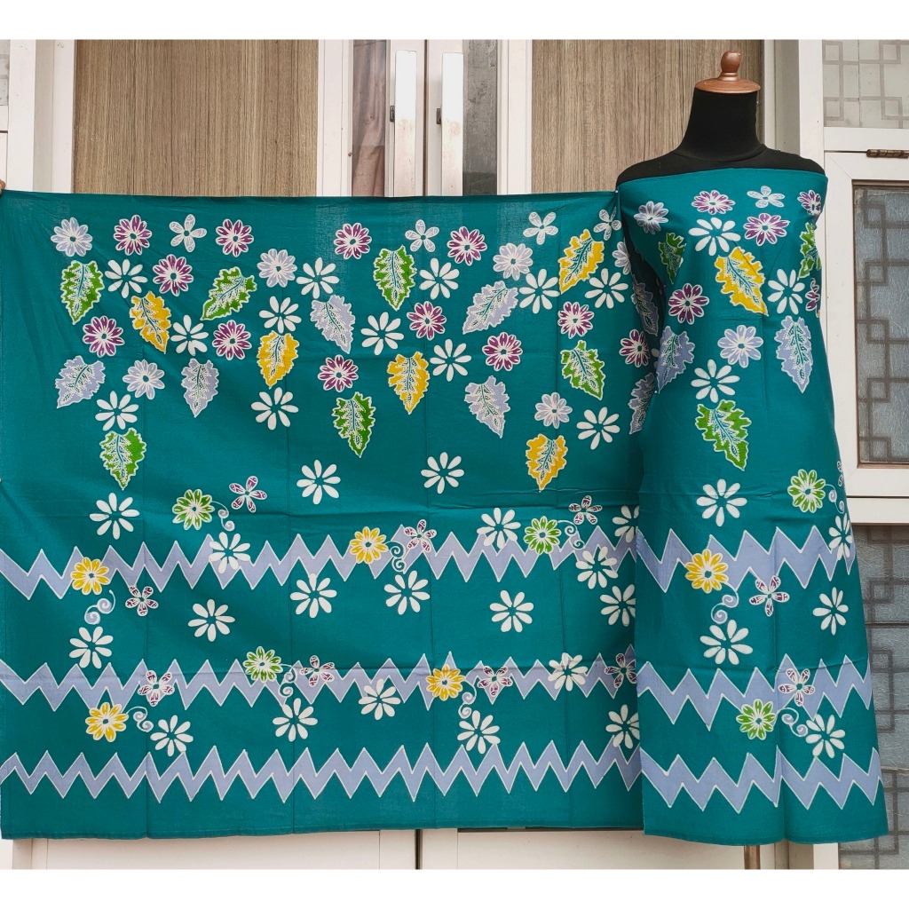 Batik Umiromlah 1410379 Bahan Kain Batik Full Tulis Asli Canting Pengrajin Madura Pamekasan Hijau To