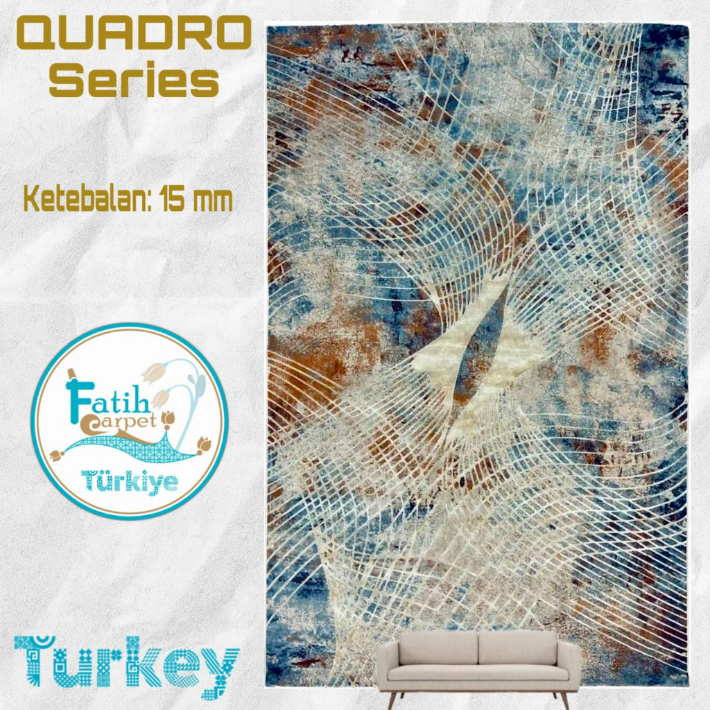 Karpet Minimalis Quadro Import Turki - Q8
