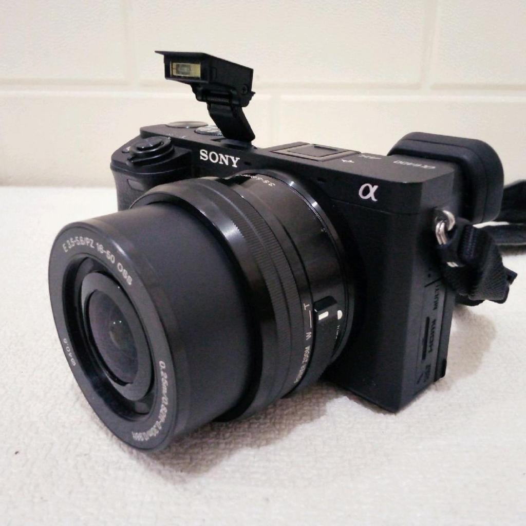 Sony A6400 lensa 16-50mm kamera mirolles second Camera Mirrorless
