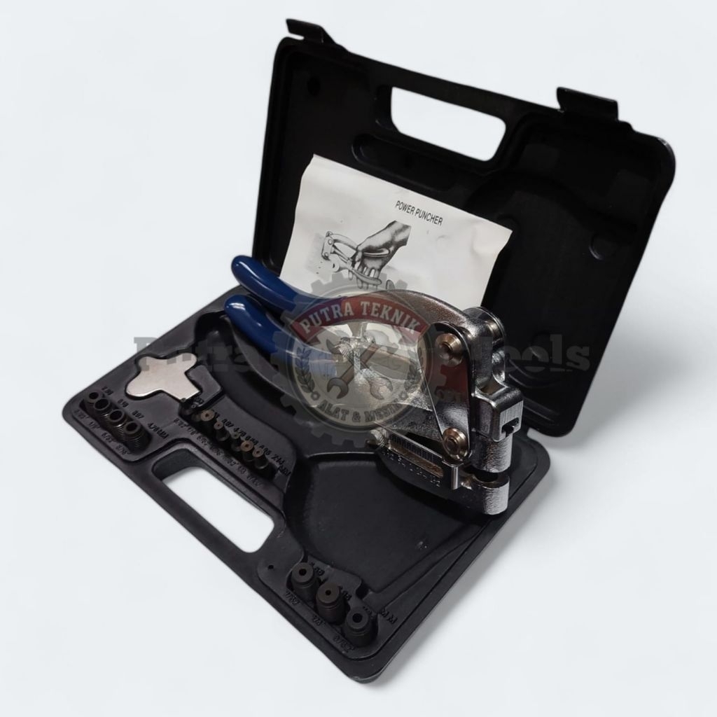 Power Punch Kit Set 7 Pcs OPT / Holo Punch Kit / Alat Pembolong Plat Set