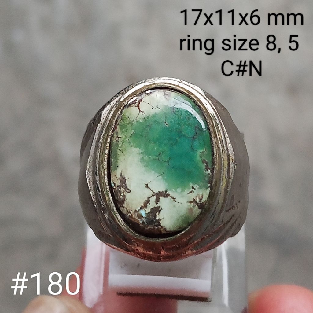 batu natural tourquise Hubei, batu pirus Hubei #180