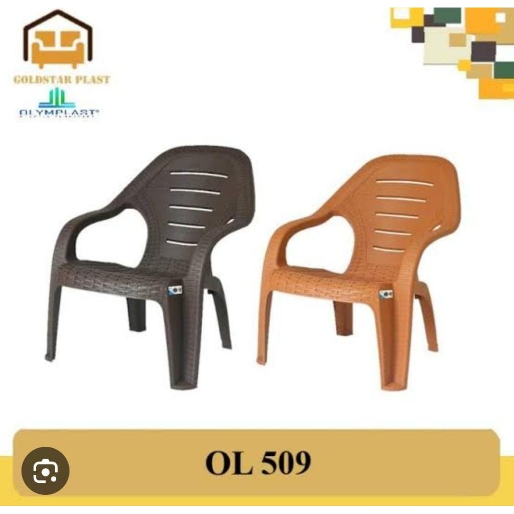 KURSI SANTAI PLASTIK OLYMPLAS, KURSI TERAS PLASTIK OLYMPLAST, KUAT DAN KOKOH NEW MODERN