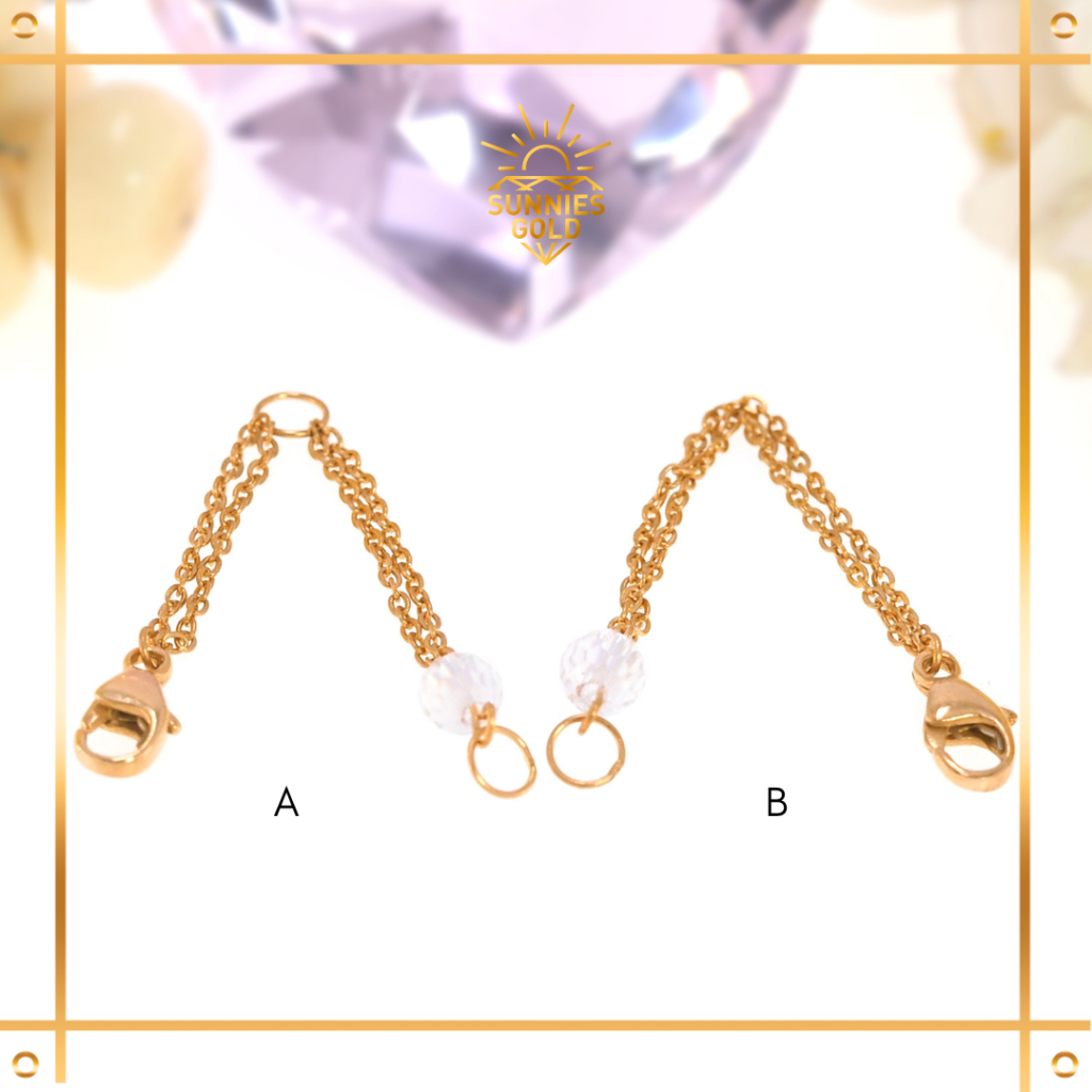 EXTENSION KALUNG & GELANG EMAS ASLI KADAR 8K & 16K PEMANJANG PERHIASAN EMAS ASLI