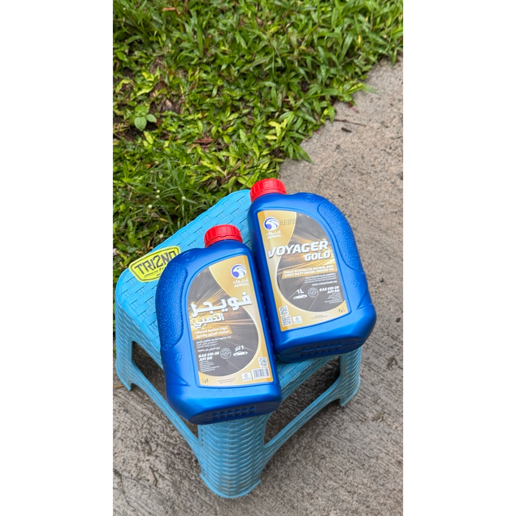 OLI ADNOC 4T VOYAGER GOLD 1Liter 5W-30 OLI ADNOC VOYAGER GOLD ORIGINAL 100%