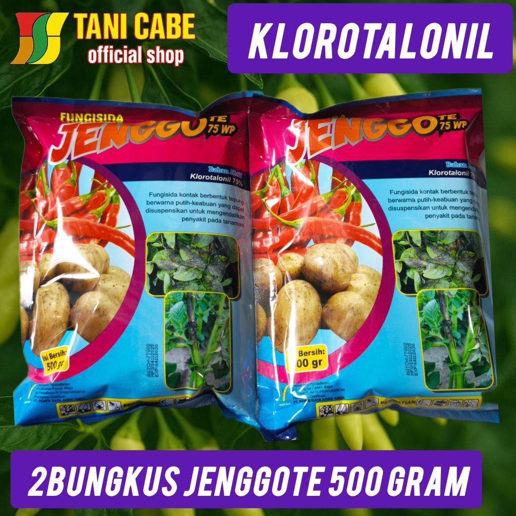 2 bungkus fungisida Jenggo 500 gram klorotalonil