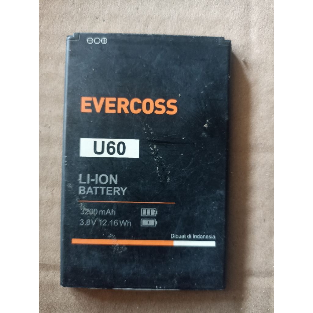 baterai batre evercoss u60 original COPOTAN
