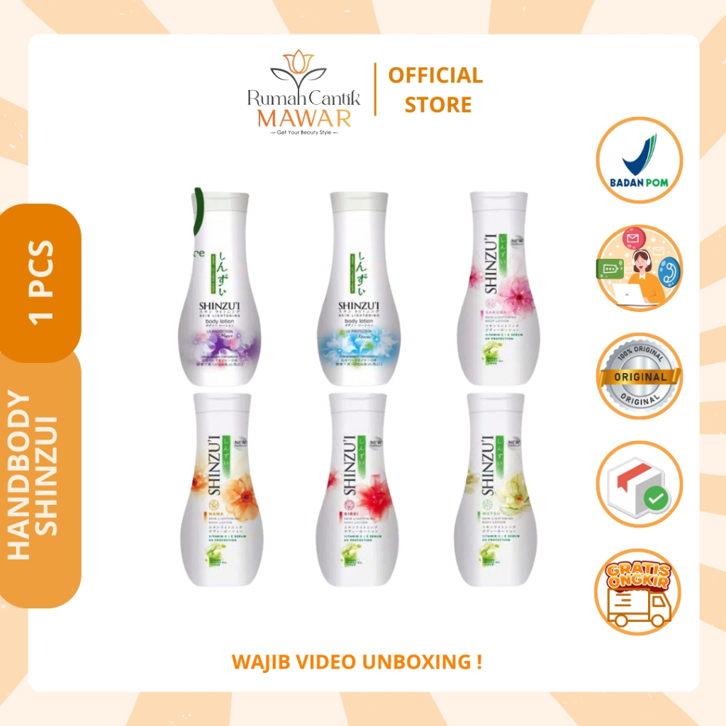 [Rumah Cantik Mks]Shinzui Body Lotion 100 ml - Skin Lightening | Hand Body Serum Mencerahkan Melemba