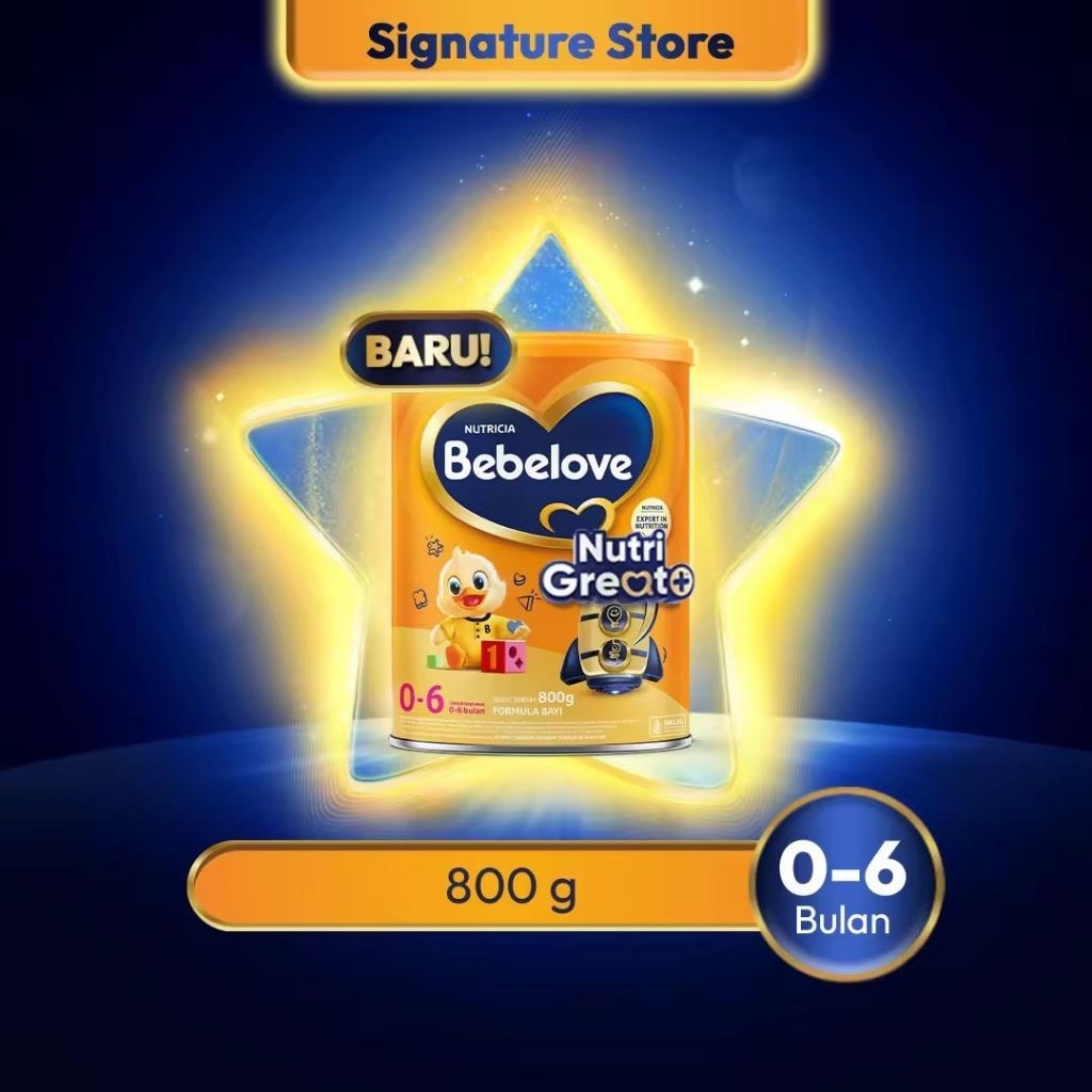 Bebelove 0-6 Bulan 800g - Bebelove 1 Susu Formula Bayi 0-6 Bulan 800 gr