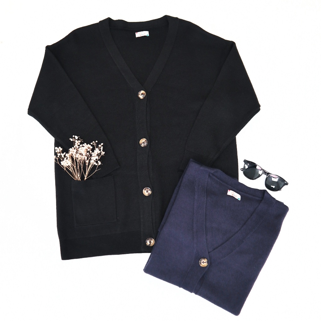 Slover - Yumi Cardigan - Korean Knit Cardigan - Rajut Premium