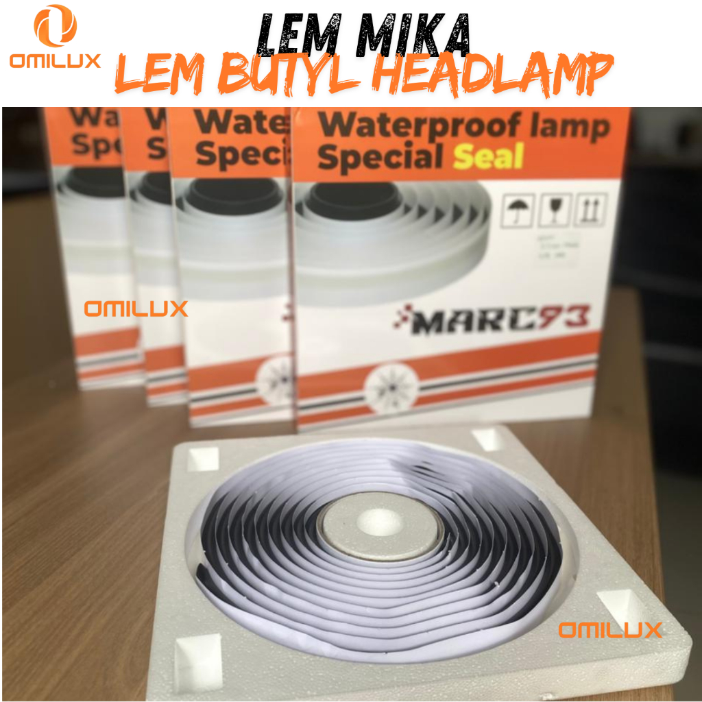 LEM MIKA LEM BUTYL HEADLAMP LAMPU KENDARAAN MOTOR MOBIL WARNA HITAM | ORIGINAL TERMURAH