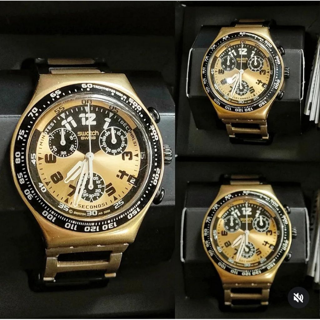 Swatch Irony Chrono aluminium - YCG4000ag Two sided irony