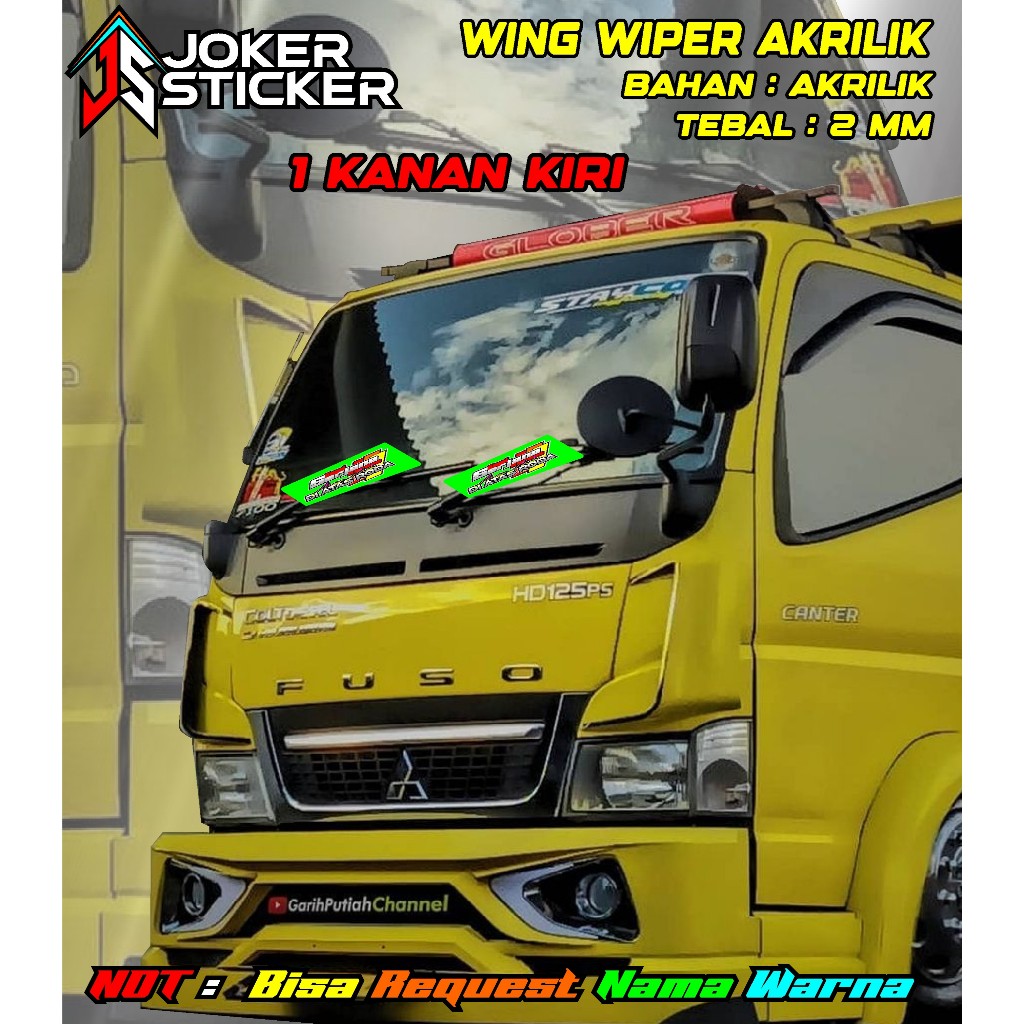 Wiper Wing Truck Motif Gambar depan variasi Truk / Variasi Wiper Truk GAGAL SARJANAH