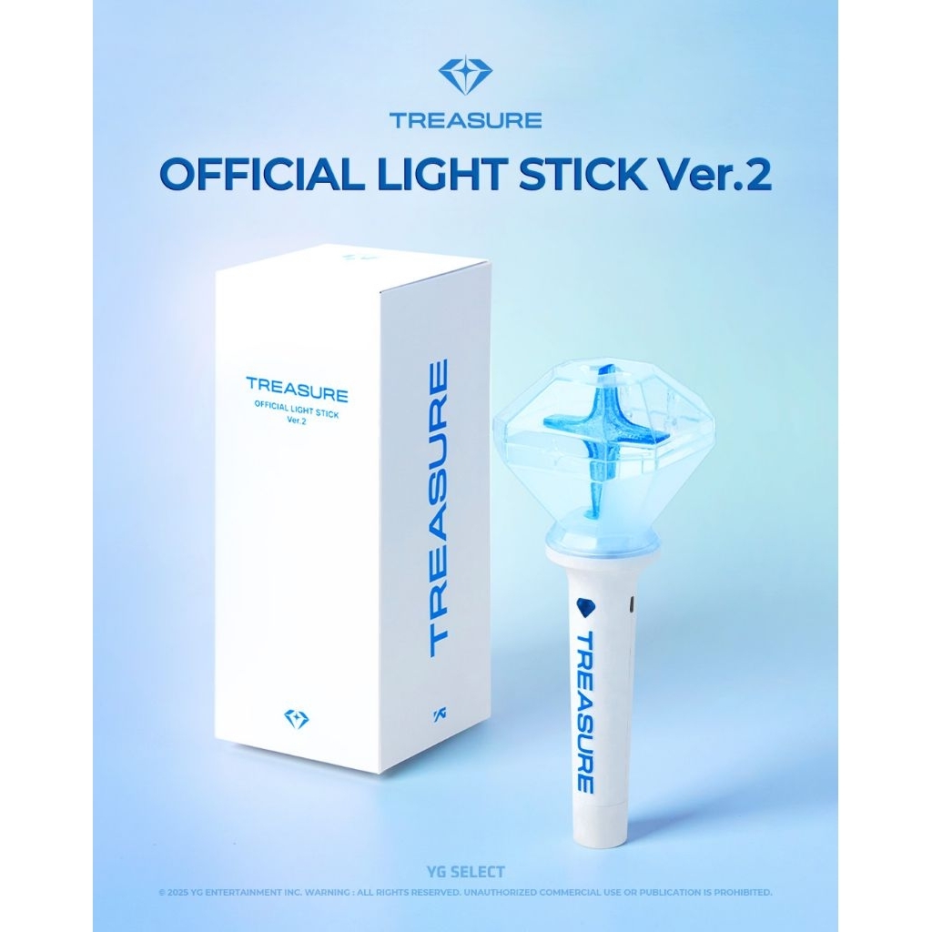 TREASURE OFFICIAL LIGHTSTICK VER 2 + PC POB WEVERSE