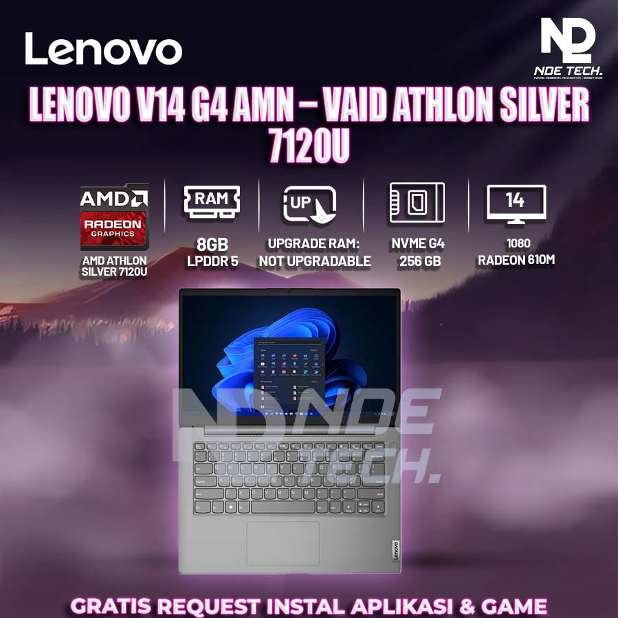 LENOVO V14 G4 AMN – VAID Athlon Silver 7120U
