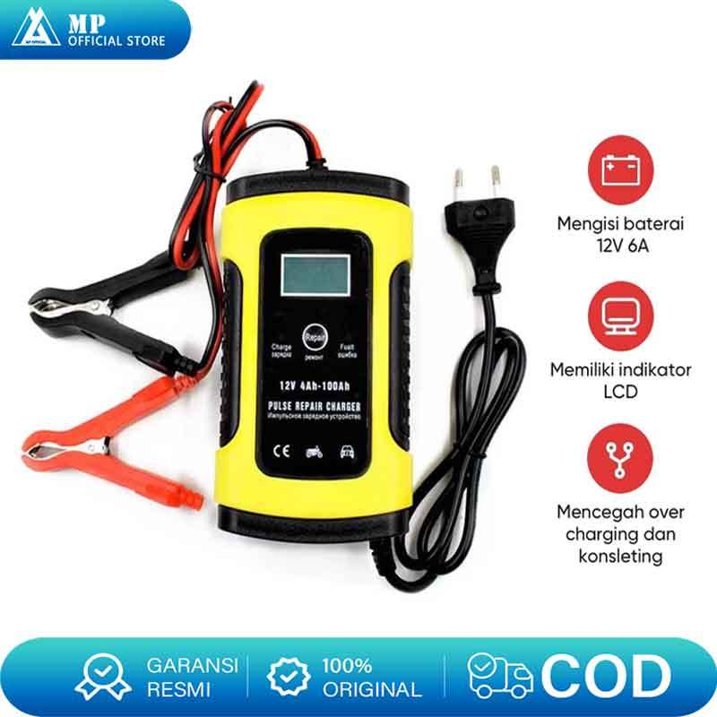 Charger Aki Motor Charger Aki Mobil Intelligent Battery Charger Aki Mobil 12V 6A  Charger Aki 12V 6A