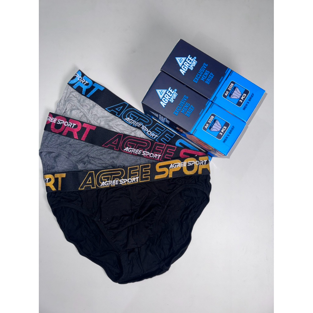CD PRIA AGREE 2328 – Best Seller Nyaman, karet boxer, Anti Gerah