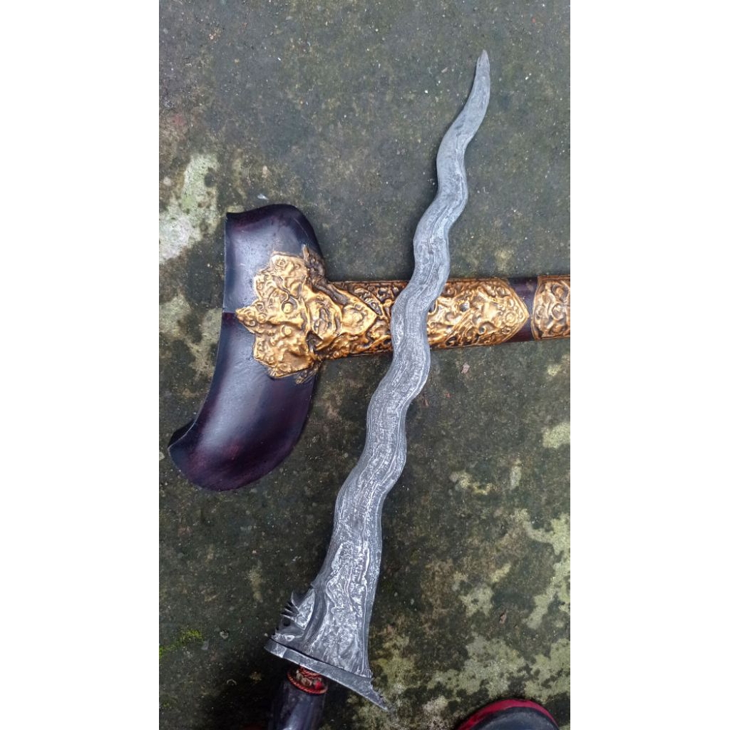 keris nogo kikik pamor kulit semangka