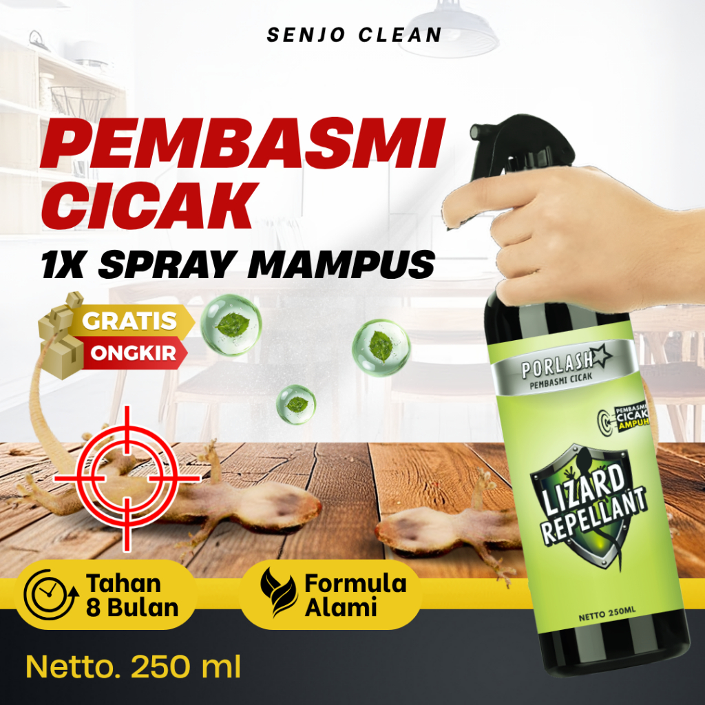 LIZARD REPELLANT Spray Racun Cicak Pembasmi Cicak Ampuh Solusi Basmi Cicak Dalam Rumah Efektif Asli