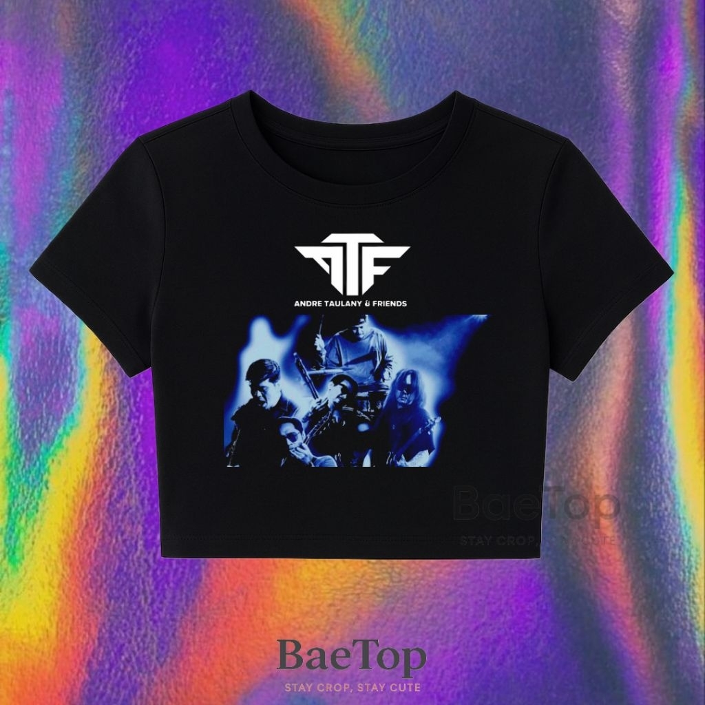 CROP TOP ATF ANDRE TAULANY AND FRIENDS BAND  | CROPTOP | CROP TOP HITAM | CROP TOP PUTIH | CROP Y2K 
